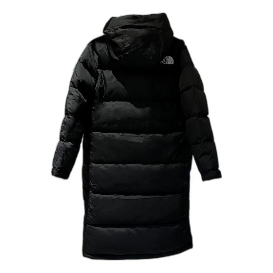 The North Face Hooded Long Puffer Coat | Black | Women's Down Winter Coat
