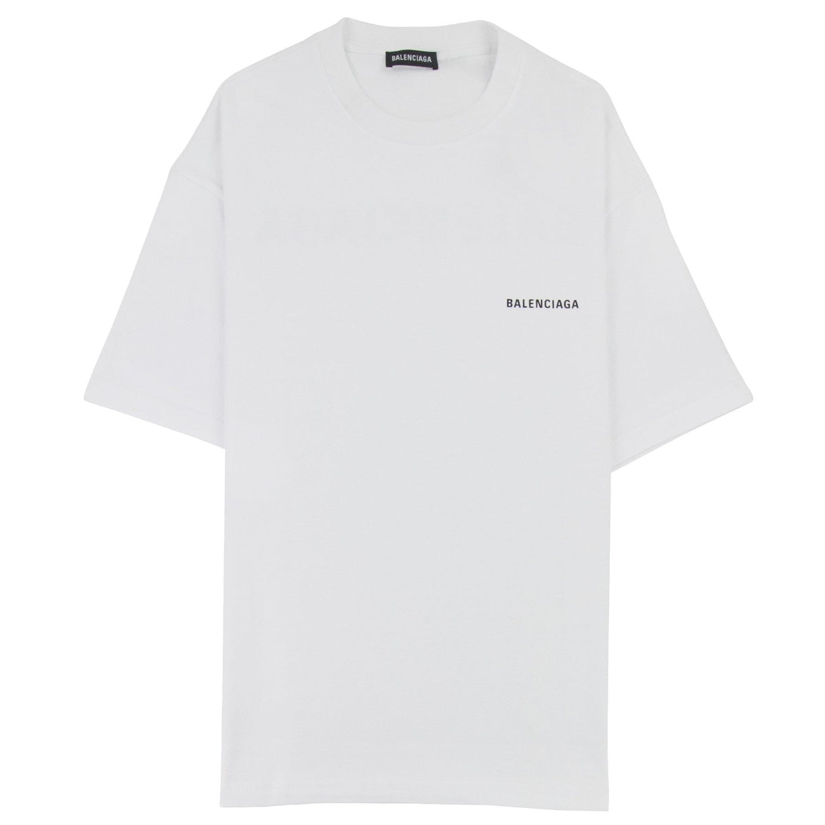 Balenciaga Logo Crewneck T-Shirt  White