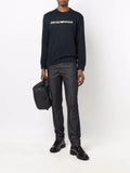 Emporio Armani logo-print crew-neck sweatshirt