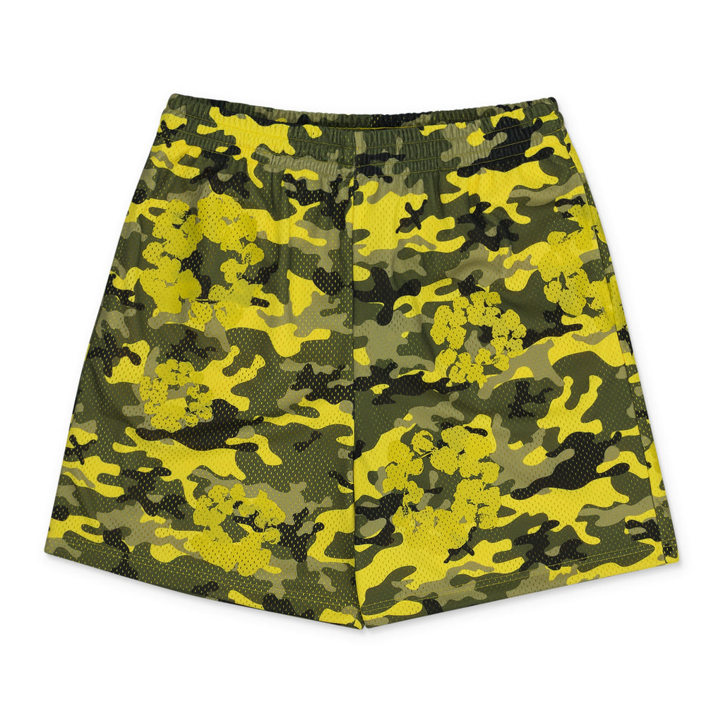 Yellow Wreath Camo Shorts