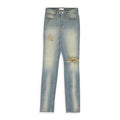 Blue / Yellow Straight-Fit Jeans