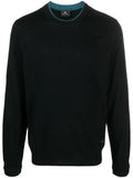 PS Paul Smith logo-embroidered merino jumper