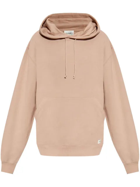 Saint Laurent logo-appliqué hoodie