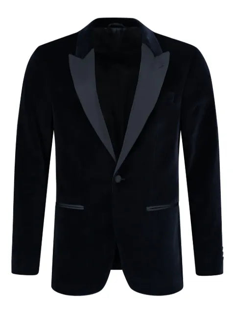 Hackett London satin-trim blazer