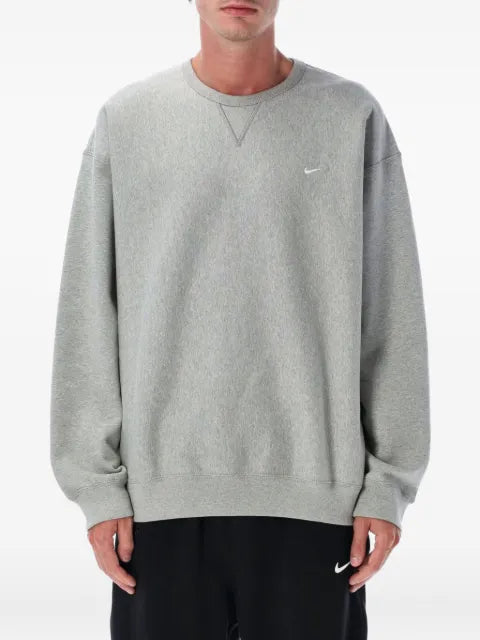 Nike Swoosh embroidery crew-neck sweatshirt