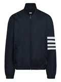 Thom Browne shiny ripstop raglan 4-Bar track jacket