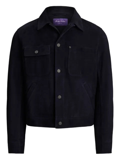 Ralph Lauren Purple Label buttoned leather jacket