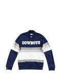 Mitchell & Ness NFL "Dallas Cowboys" stripe full zip sweater