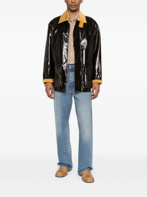 Sunflower Vinyl Leisure corduroy collar jacket