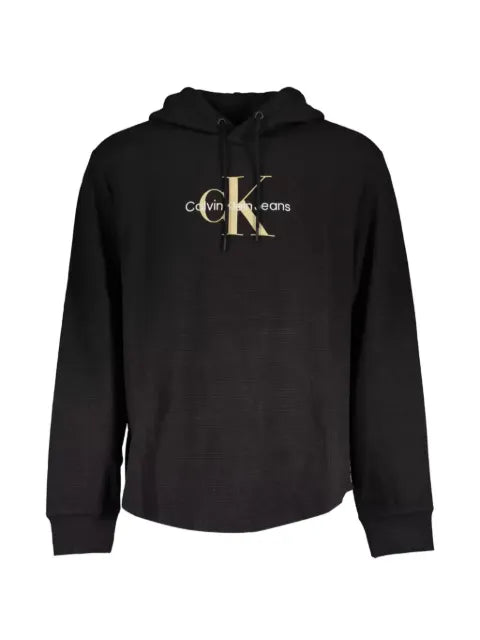 Calvin Klein logo-embroidered knitted hoodie