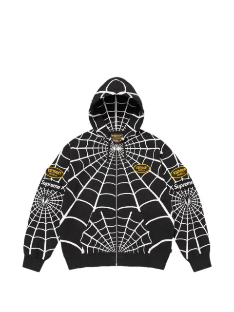 Supreme x Vanson Leathers x Marvel Spider-Man-print hoodie
