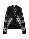 Versace embroidered-logo wool knit cardigan