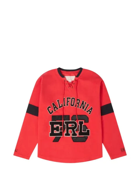 ERL lace-up logo-embroidered sweater