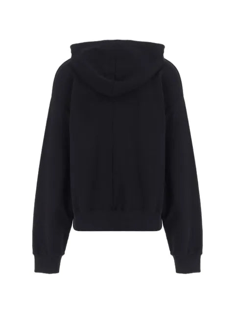 matieres fecales graphic-print zip-up hoodie