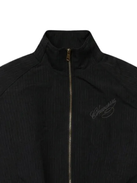 Willy Chavarria pinstripe-pattern zip-up bomber jacket