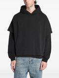 FOUND layered-effect hoodie