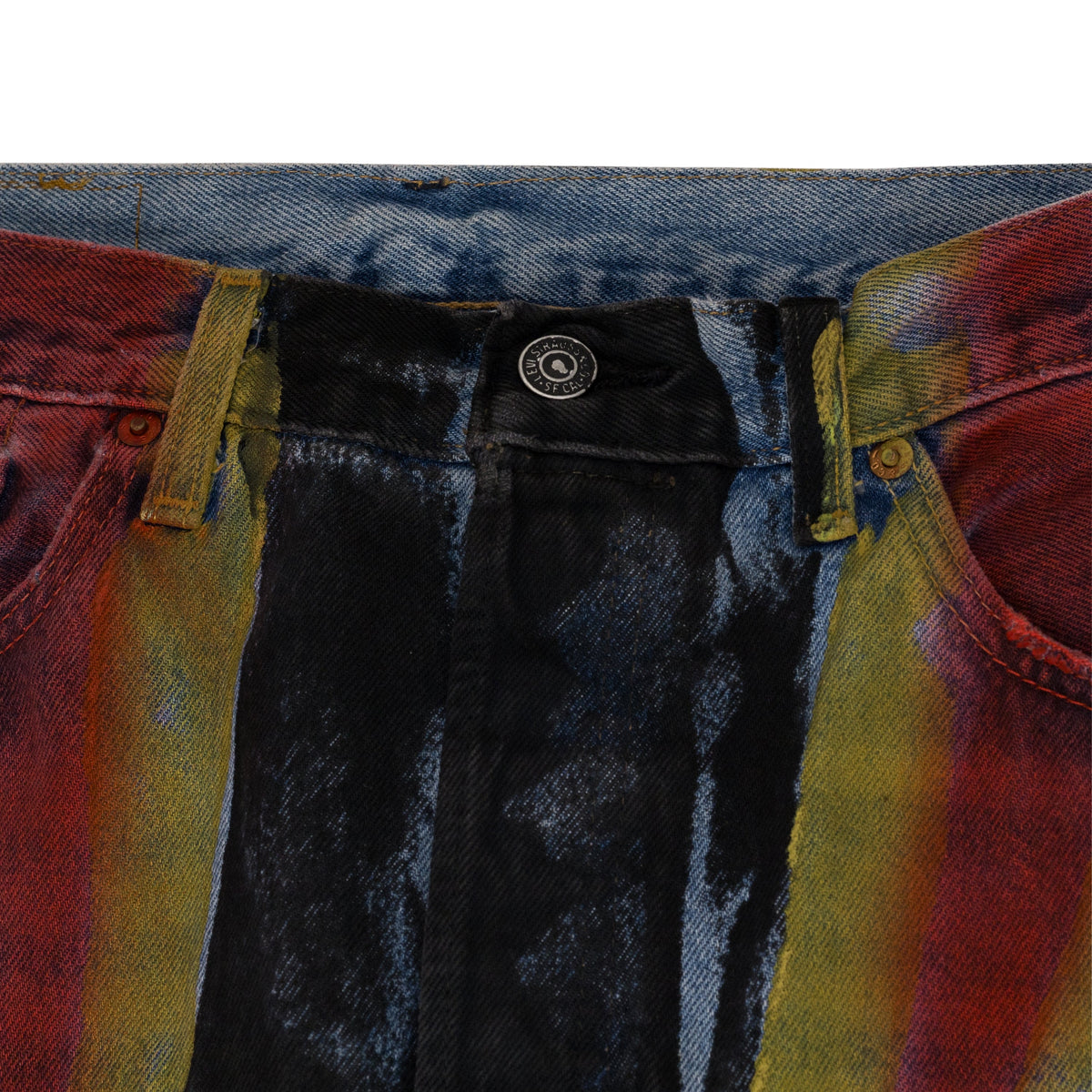 Blue Union Jack 501 Jeans