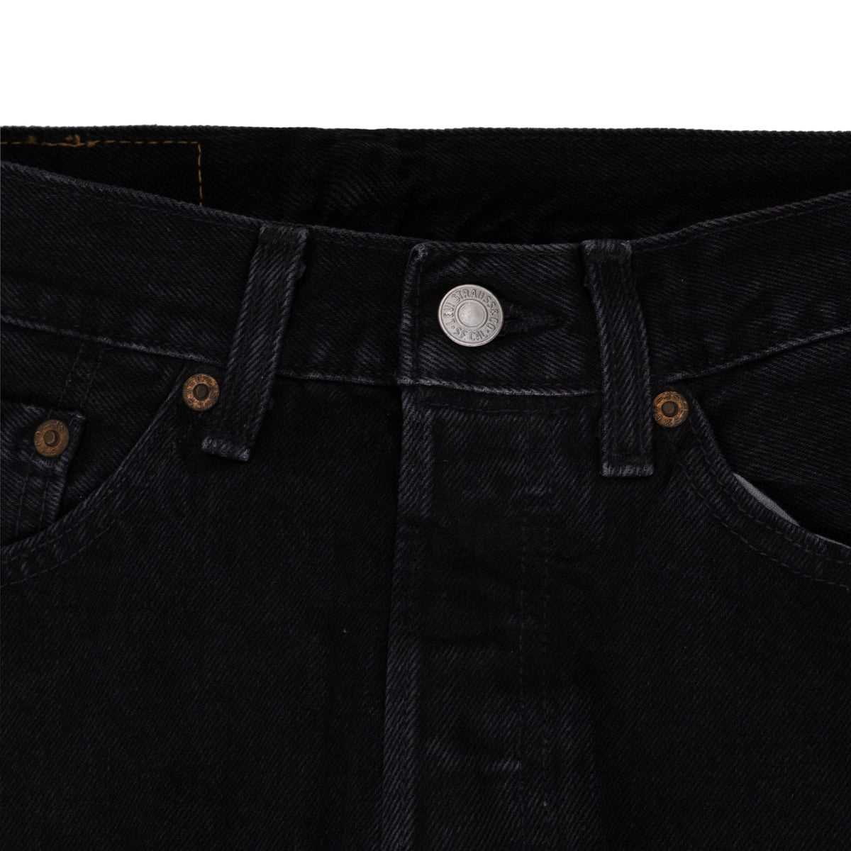 Black Doc Marten Studded 501 Jeans