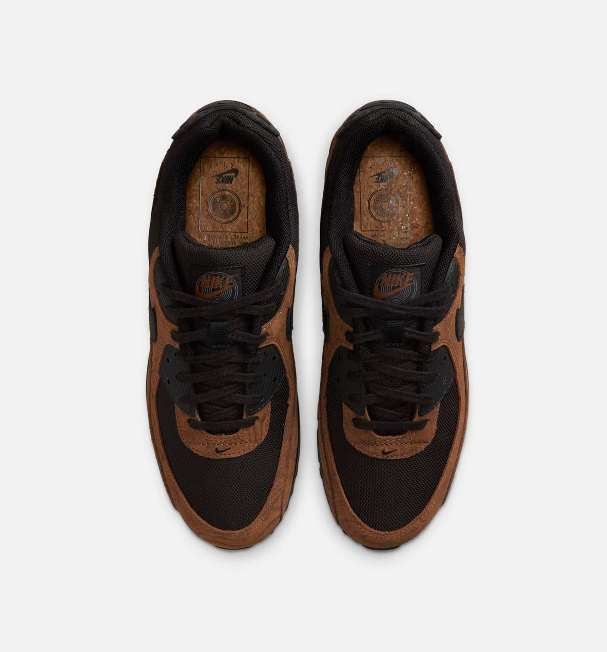 Air Max 90 Premium Men's Sneakers - Light British Tan / Velvet Brown / Black