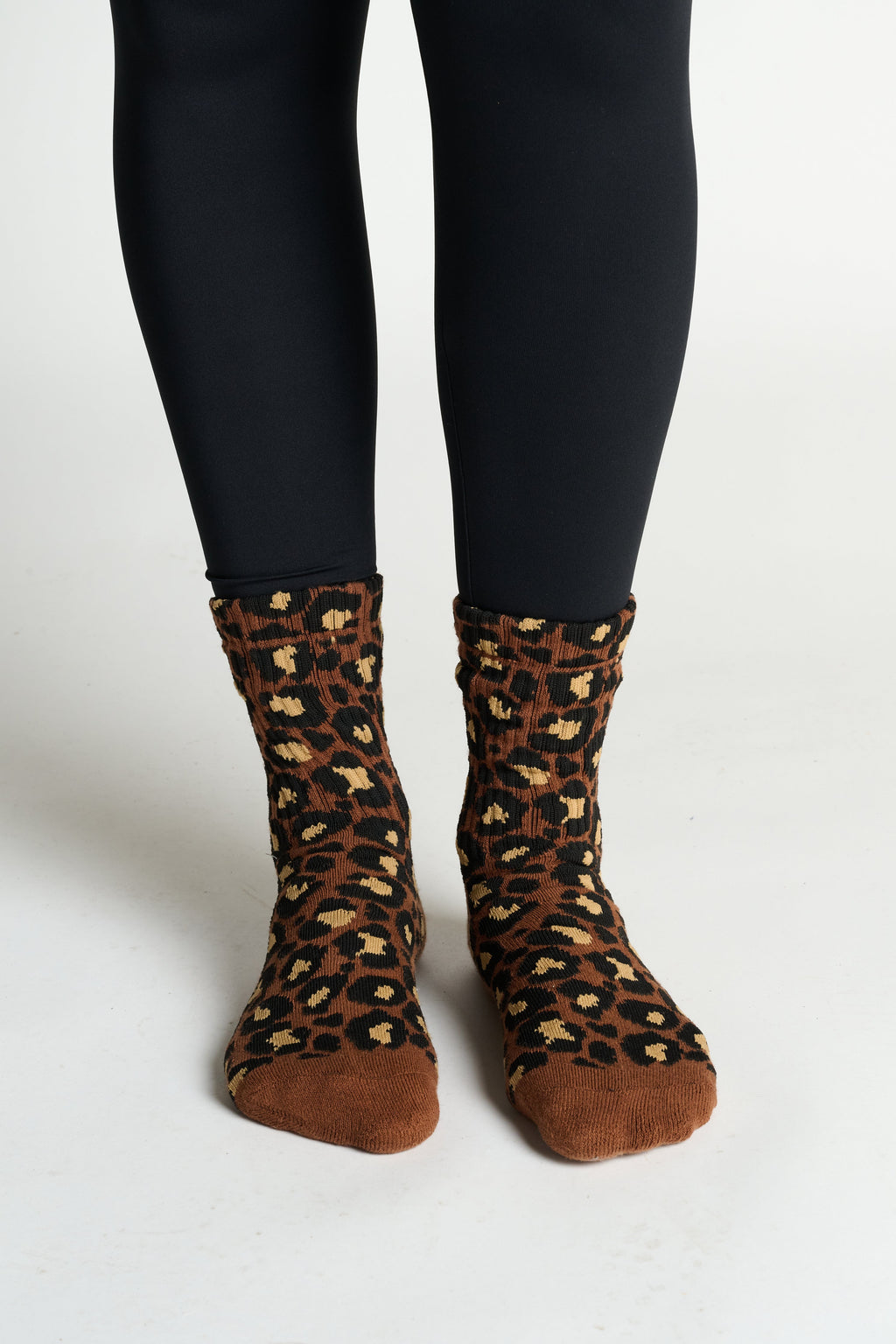 Leopard Half Calf Sock