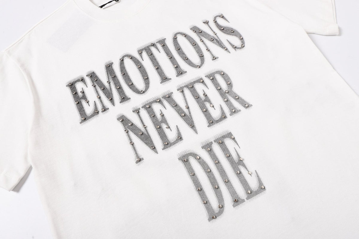 MIXED EMOTION Front Text & Back Logo T-Shirt