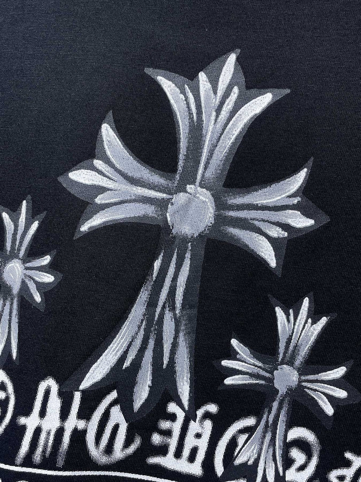 Chrome Hearts Floral Cross USA Graphic T-Shirt