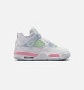 Air Jordan 4 Retro "Medium Soft Pink" Big Kids' Shoe – White/Medium Soft Pink/Half Blue