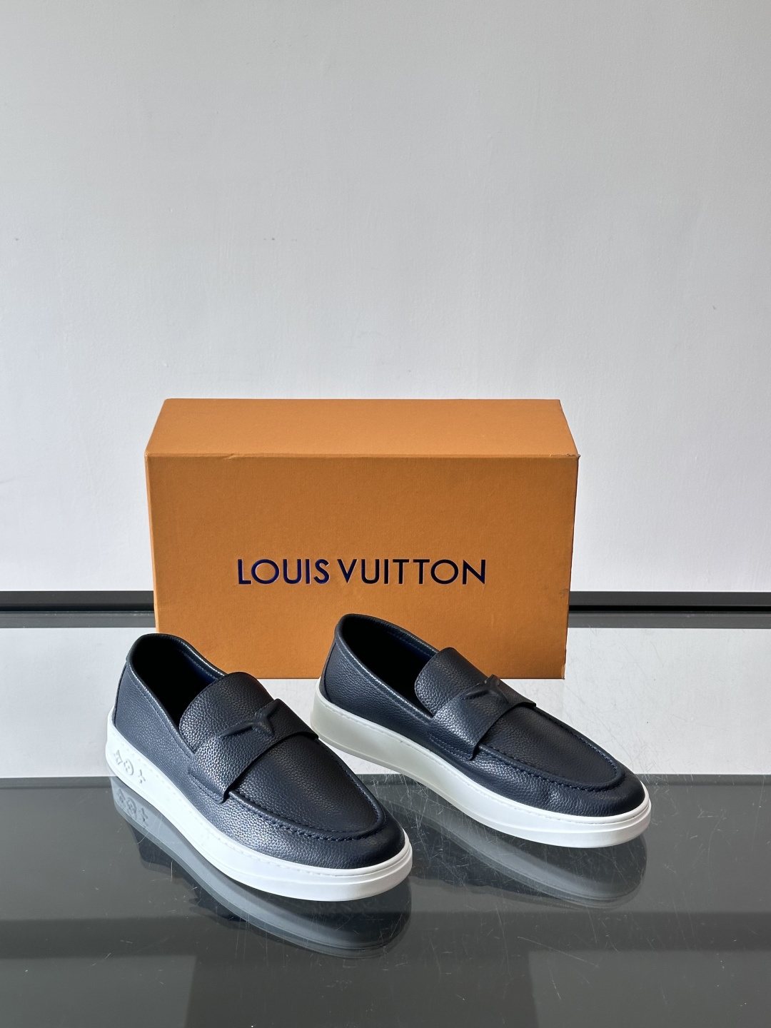Louis Vuitton Black Platform Loafers