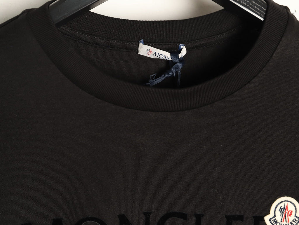 Moncler Lettering Long-Sleeve T-Shirt - Black